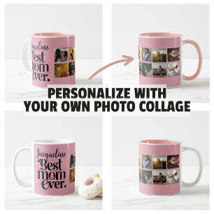 Mug Cadeaux de fête des mères Photo Collage Meilleure 