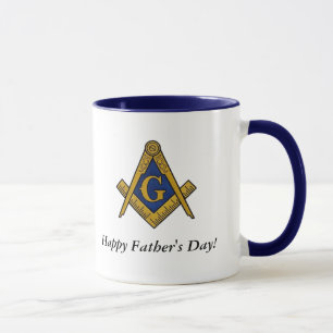 Mug Cadeaux de fête des pères Masonic Freemason Compas