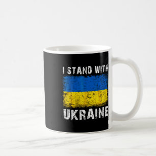 Mug Cadeaux de fierté de drapeau ukrainien vintage d'U