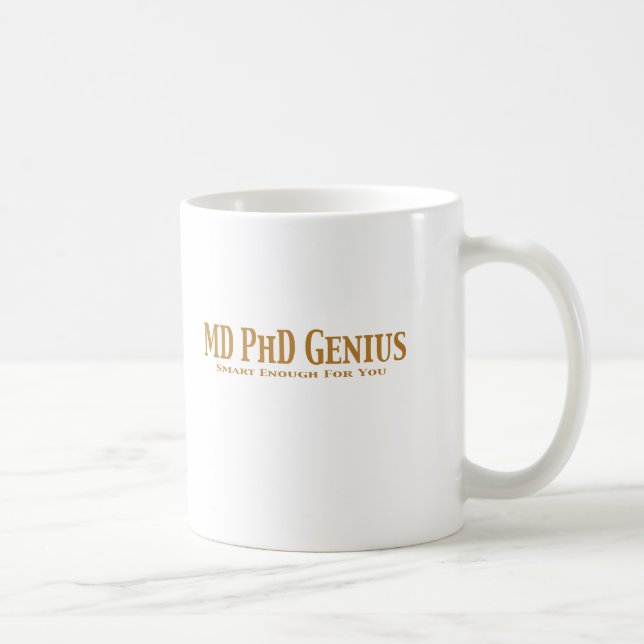 Mug Cadeaux de génie de DM PhD (Droite)