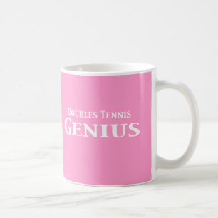 Mug Cadeaux de génie de tennis de doubles