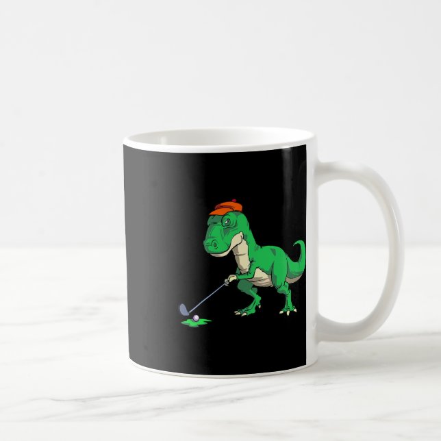 Mug Cadeaux de golf de dinosaure T Rex drôles T-shirts (Droite)