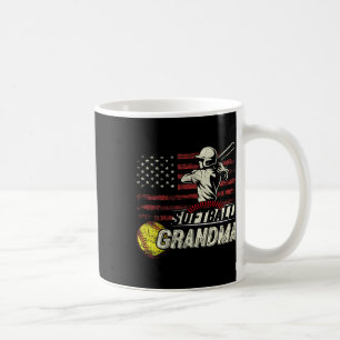 Mug Cadeaux de grand-mère de softball Drapeau américai