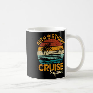 Mug Cadeaux de groupe de croisière pour 40e anniversai