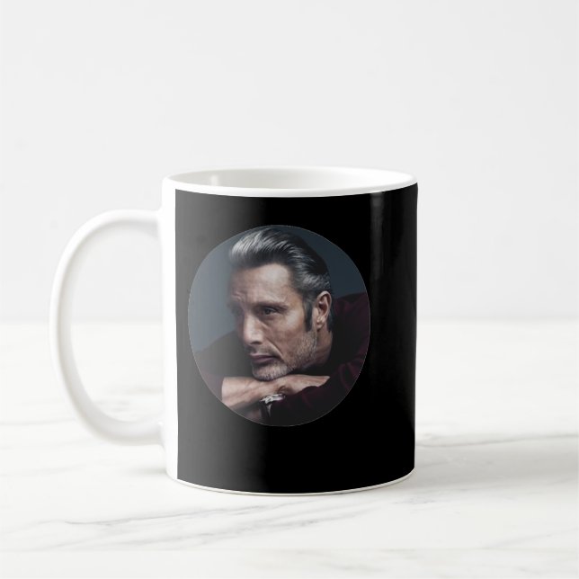 Mug Cadeaux de jour Mads Actor Mikkelsen mignon Cadeau (Gauche)