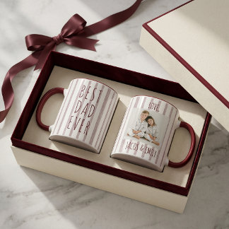Mug Cadeaux de la fête des pères Mugue personnalisé av