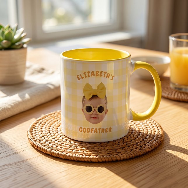 Mug Cadeaux de la fête des pères pour papa jaune (Créateur téléchargé)