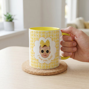 Mug Cadeaux de la fête des pères pour papa jaune