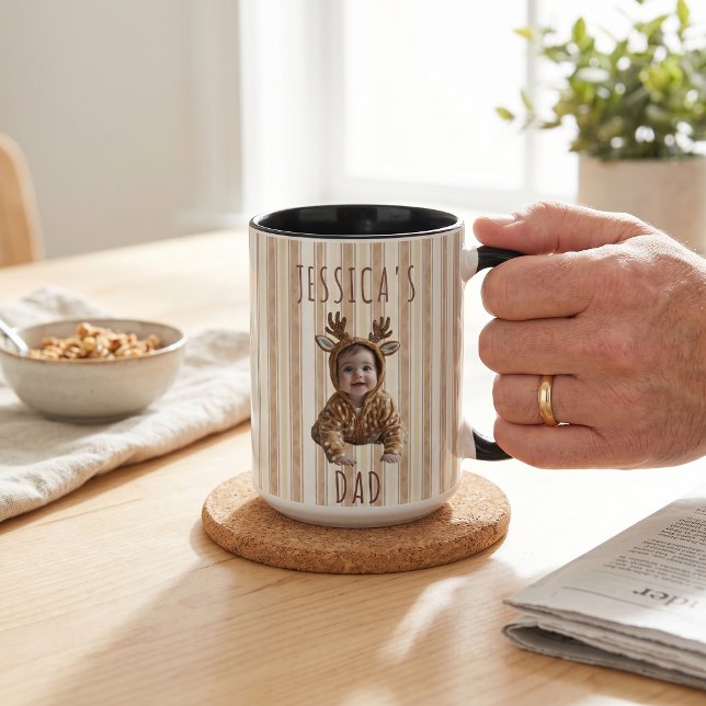 Mug Cadeaux de la fête des pères pour papa rayures mar (Créateur téléchargé)