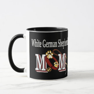 Mug Cadeaux de maman berger allemand blanc