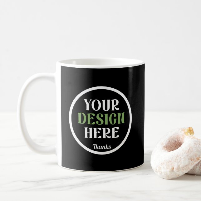 Mug Cadeaux de mariage personnalisés, élégants, classi (Avec donut)