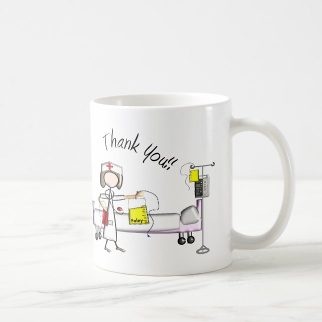 Mug Cadeaux de "Merci" d'infirmière (Droite)