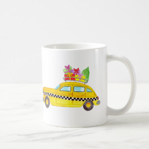 Mug Cadeaux de Noël de taxi de taxi jaune de New York