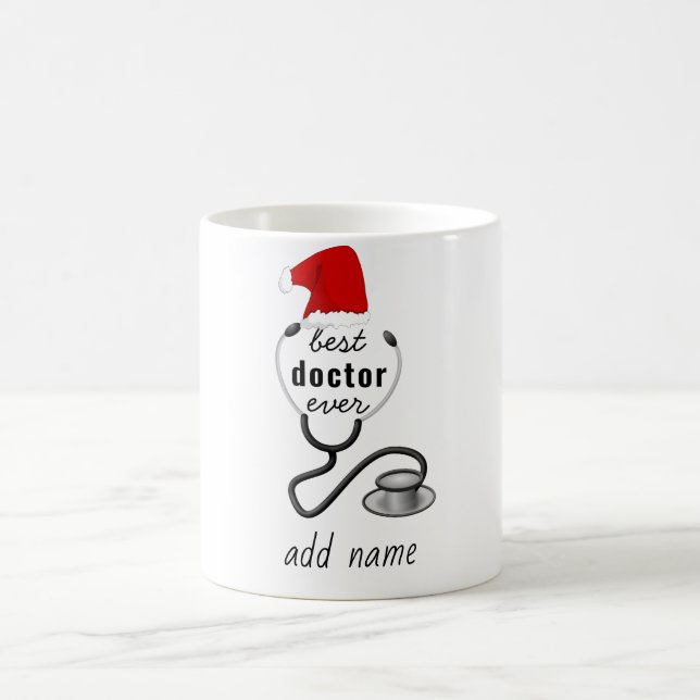 Mug Cadeaux de Noël pour médecin Meilleur médecin qui  (Centre)