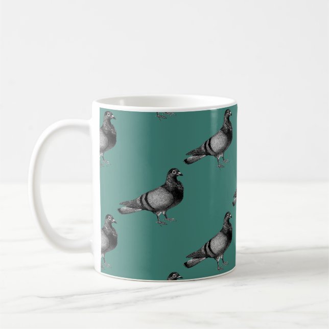 Mug Cadeaux de pigeon Vintage (Gauche)