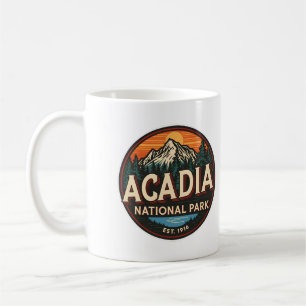 Mug Cadeaux de plein air vintage du parc national d'Ac
