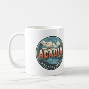 Mug Cadeaux de plein air vintage du parc national d'Ac