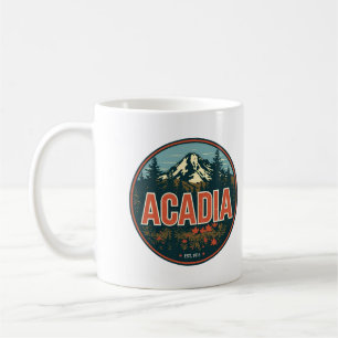 Mug Cadeaux de plein air vintage du parc national d'Ac