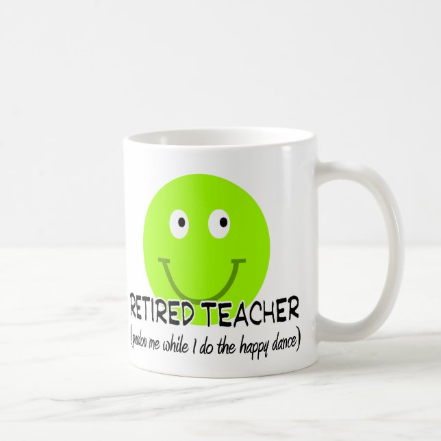 Mug Cadeaux de professeur de danse heureuse retirée de (Droite)