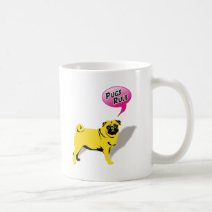 Mug Cadeaux de Pug drôles règnent
