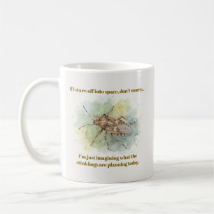 Mug Cadeaux de punaise puante Punaise brune marbrée dr