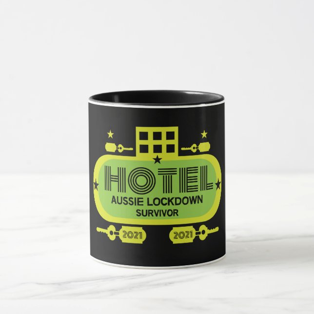Mug Cadeaux de quarantaine de l'hôtel australien | Sur (Centre)