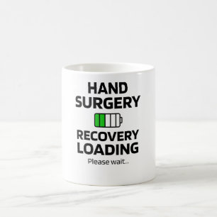 Mug Cadeaux de récupération de la chirurgie à la main