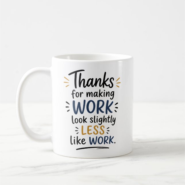 Mug Cadeaux de remerciement à un collègue  (Gauche)