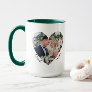 Mug Cadeaux de remerciement de mariage Photo à l'intér