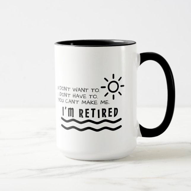 Mug Cadeaux de retraite drôles pour la maman de papa (Droite)