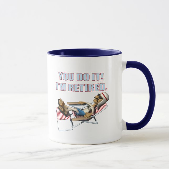 Mug Cadeaux de retraite et T-shirts de retraite (Droite)