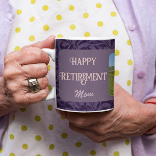 Mug Cadeaux de retraite heureux personnalisés pour mam