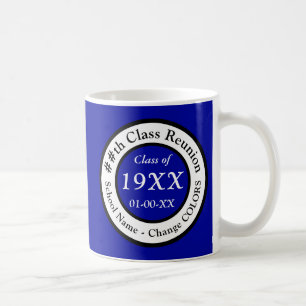 Mug Cadeaux de réunion de classe personnalisés, bleu e