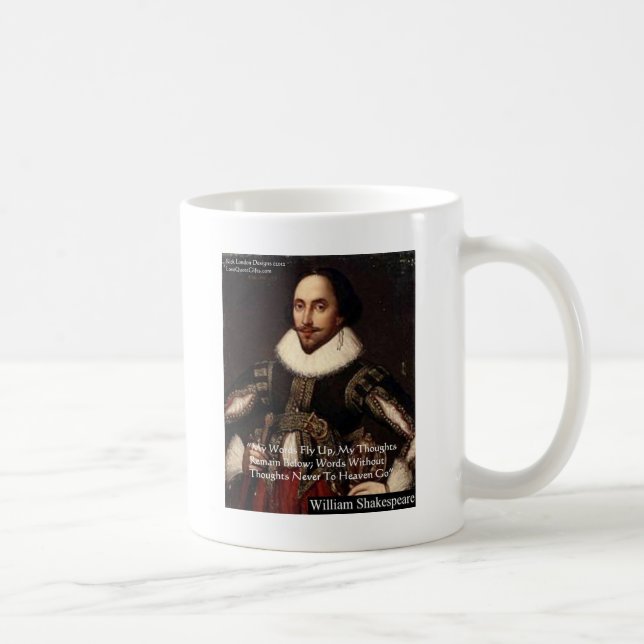 Mug Cadeaux de sagesse de citations de Shakespeare "Pa (Droite)