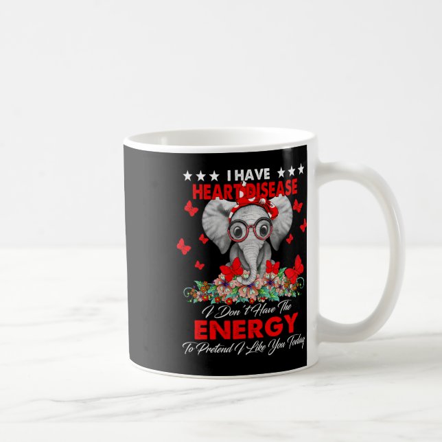 Mug Cadeaux de sensibilisation à la maladie cardiaque  (Droite)