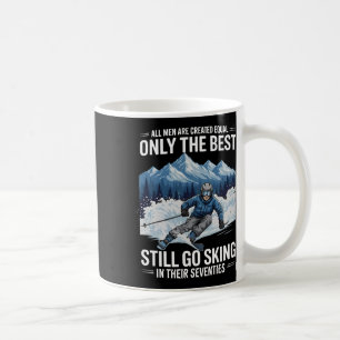 Mug Cadeaux de skieur pour 70 ans homme 70 ans de ski 