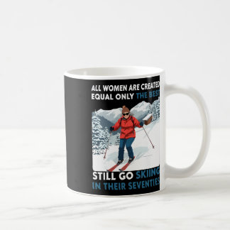 Mug Cadeaux de skieur pour 70e anniversaire Femme 70 a