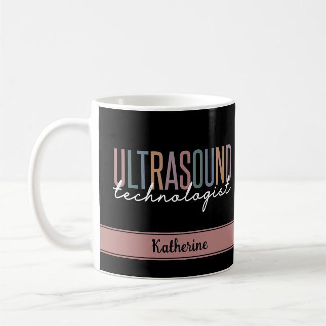 Mug Cadeaux de technologue d'ultrasons personnalisés (Gauche)