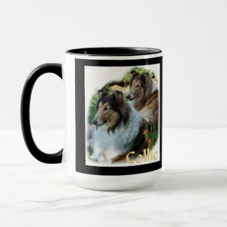 Mug Cadeaux de verres à collie brut Art