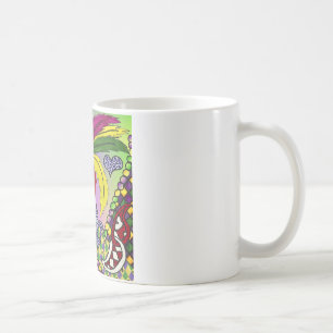 Mug Cadeaux de vêtements de masques à plumes de Mardi