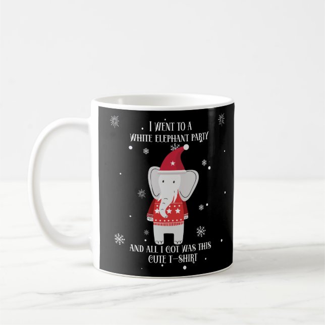 Mug Cadeaux d'éléphant blanc | Cadeau Pour Hommes & Fe (Gauche)