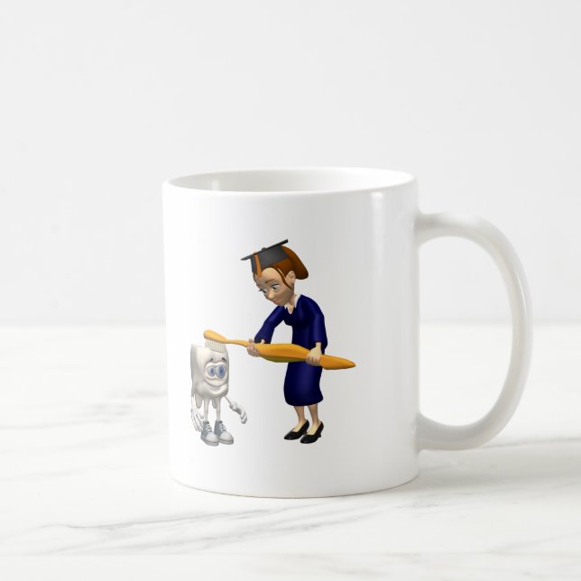 Mug Cadeaux dentaires d'obtention du diplôme d'hygiène (Droite)