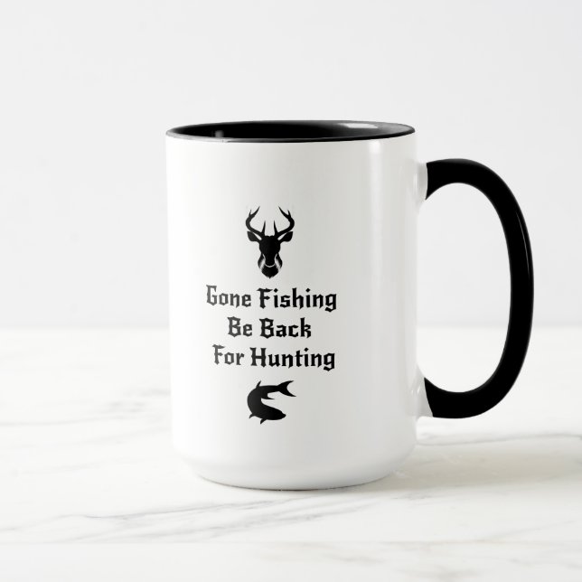 Mug Cadeaux drôles de chasseur de pêche et de chasse (Droite)