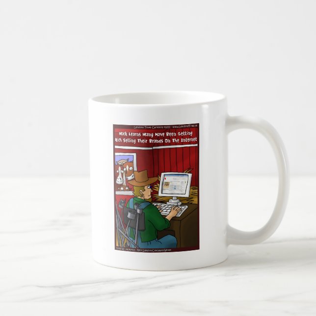 Mug Cadeaux drôles de marque Internet T-shirts Cartes  (Droite)