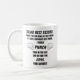 Mug Cadeaux drôles de meilleure amie pour meilleure am