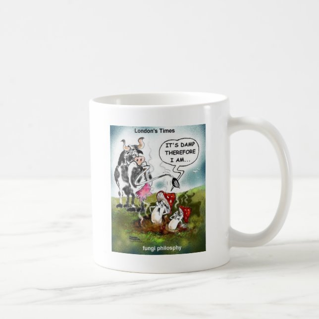 Mug Cadeaux drôles de philosophie sur les champignons  (Droite)