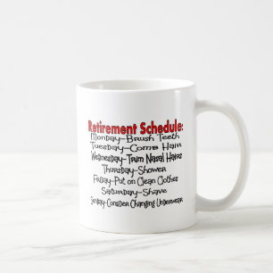 Mug Cadeaux drôles "de programme de retraite"
