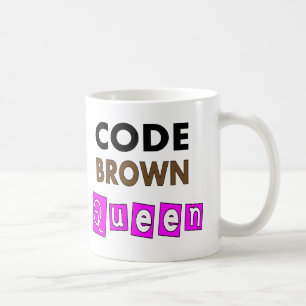 Mug Cadeaux drôles "de REINE BROWN de CODE"