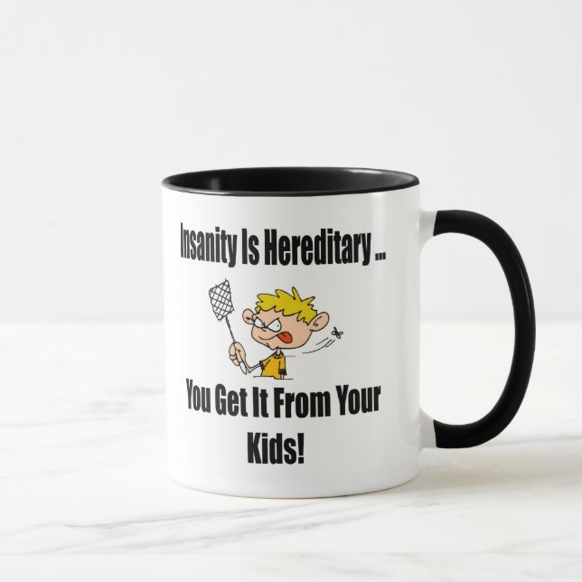 Mug Cadeaux drôles de T-shirts de folie (Droite)