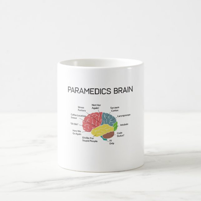 Mug Cadeaux drôles d'infirmier du cerveau SME EMT (Centre)